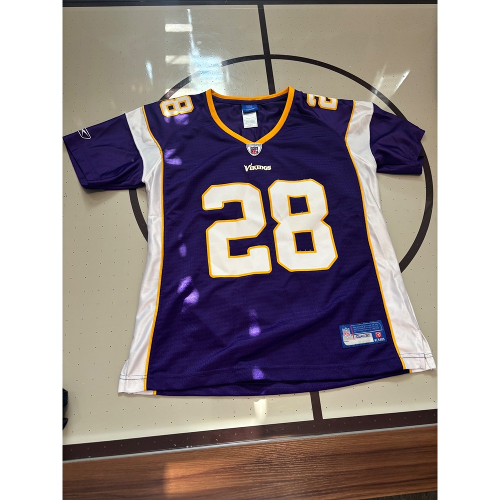 Reebok NFL Minnesota Vikings Adrian Peterson 28 Jersey Purple Youth Large
